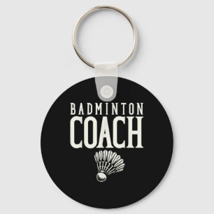Llavero Entrenador de bádminton Jugador de bádminton Volan