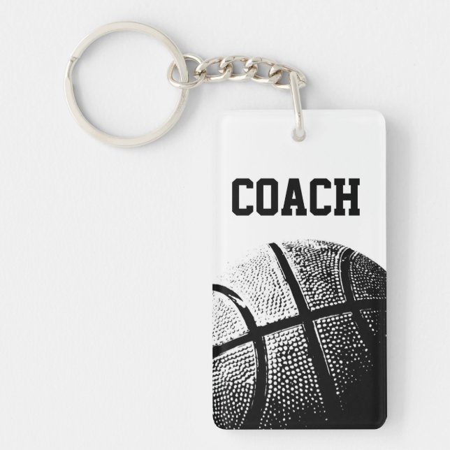 Llavero entrenador de baloncesto (Frente)