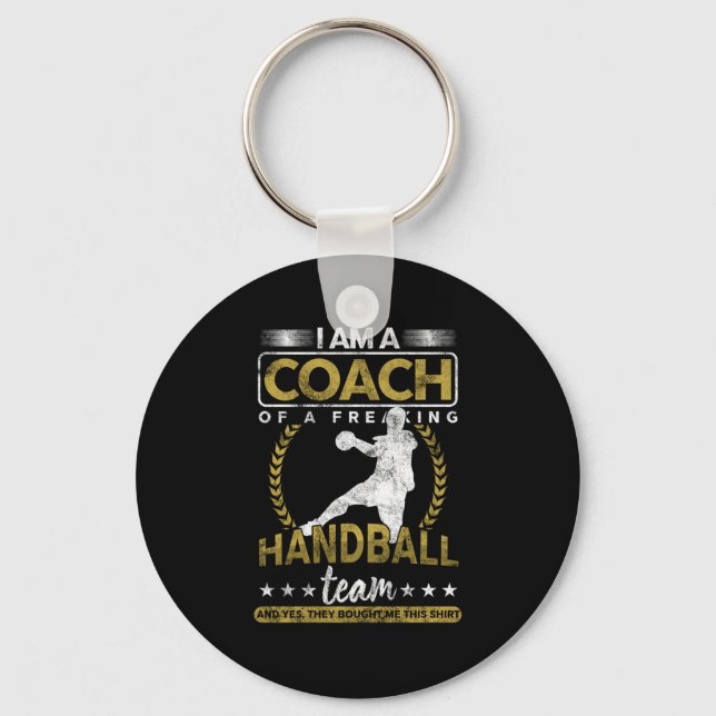 Llavero Entrenador de balonmano Throwing Team Sports Goal  (Anverso)