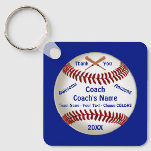 Llavero Entrenador de béisbol Gracias, Keychain Personaliz