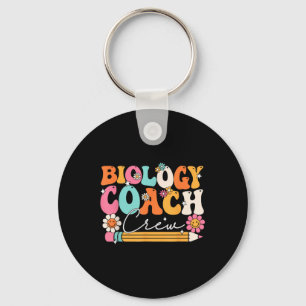 Llavero Entrenador de Biología Crew Groovy Vintage Feliz P