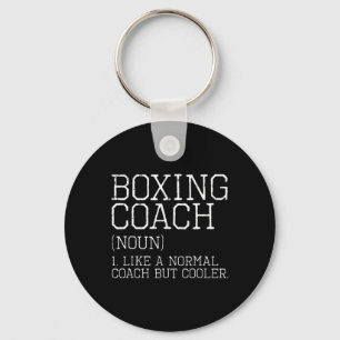 Llavero Entrenador de boxeo Gracioso de definición deporti
