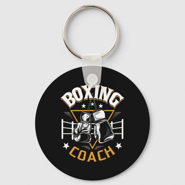 Llavero Entrenador de boxeo Kickboxer Boxer 1 (Anverso)