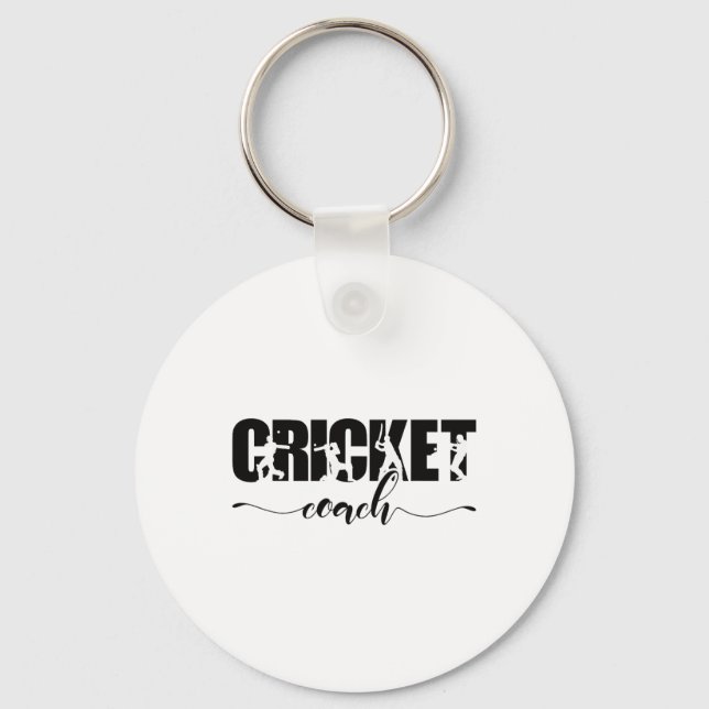 Llavero Entrenador de cricket  (Anverso)