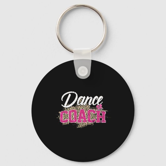 Llavero Entrenador de danza Leopard Funny Dancing Coach Mo (Anverso)