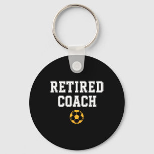 Llavero Entrenador de equipo de fútbol retirado 