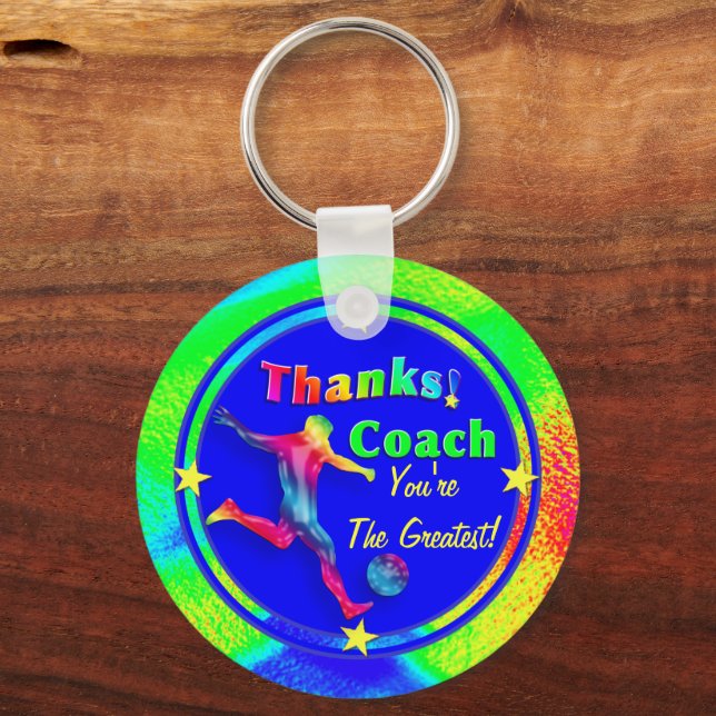 Llavero Entrenador de fútbol gracias Keychain (Anverso)