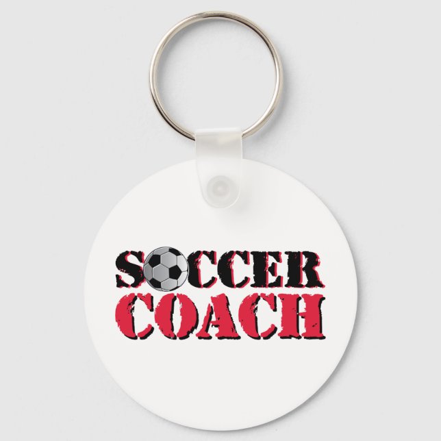 Llavero Entrenador de fútbol (rojo) (Anverso)
