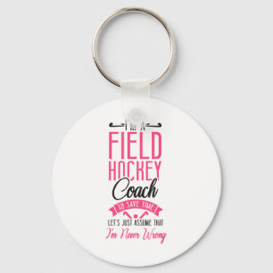 Llavero Entrenador de Hockey sobre Césped Soy un Entrenado