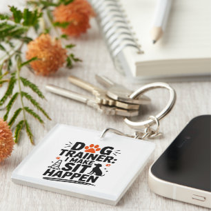 Llavero Entrenador De Perros Que Hago Sentarse