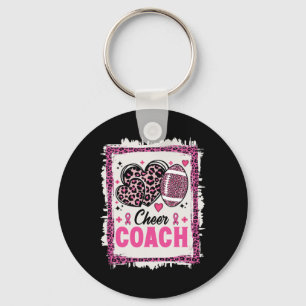 Llavero Entrenador de porristas Leopard Cheerleading Pie L