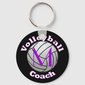 Llavero Entrenador de voleibol con inicio morado