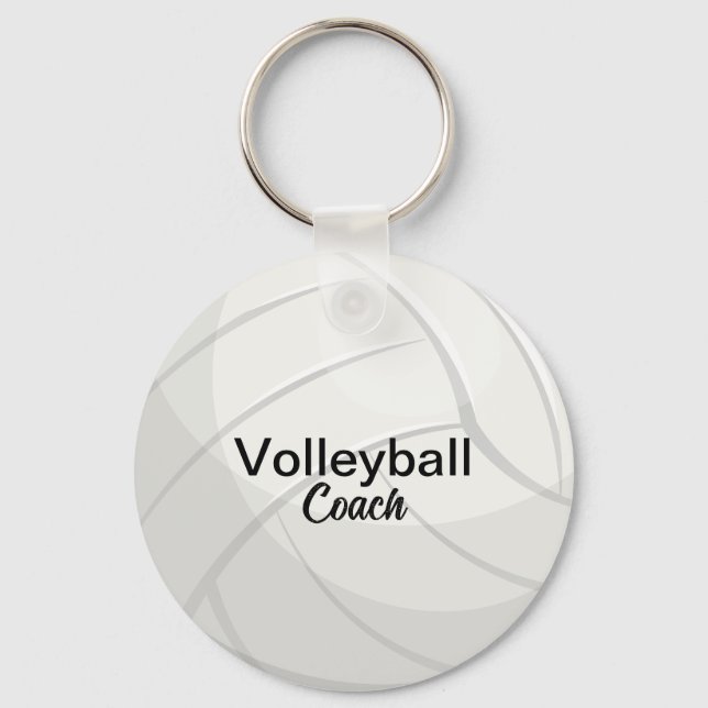 Llavero Entrenador de voleibol personalizado Keepsake (Anverso)