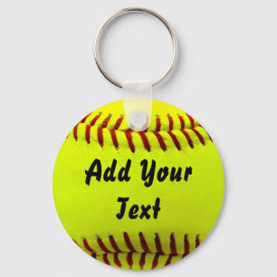 Llavero Entrenador del equipo deportivo Sofball Yellow