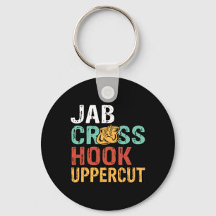 Llavero Entrenamiento de boxeador de Jab Cross Hook Upperc