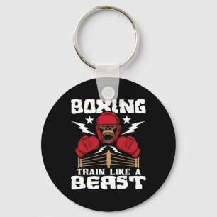Llavero Entrenamiento de boxeo como una bestia - Kickboxin