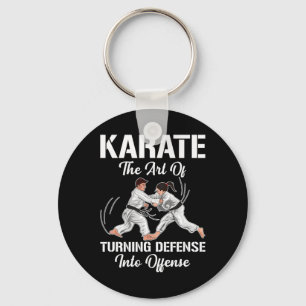 Llavero Entrenamiento de Karate Ofensa Cinturón Negro Depo