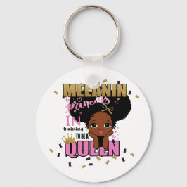 Llavero Entrenamiento de Princesa Melanin para ser la Rein