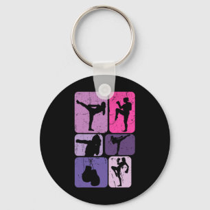 Llavero Entrenamiento divertido de kickboxing para chicas