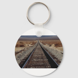 Llavero Entrene a las pistas, desierto de Mojave,