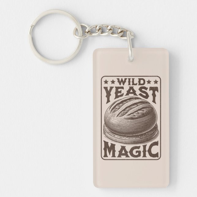 Llavero Entusiasta de pan de sourdough de la Mágica de Yes (Frente)