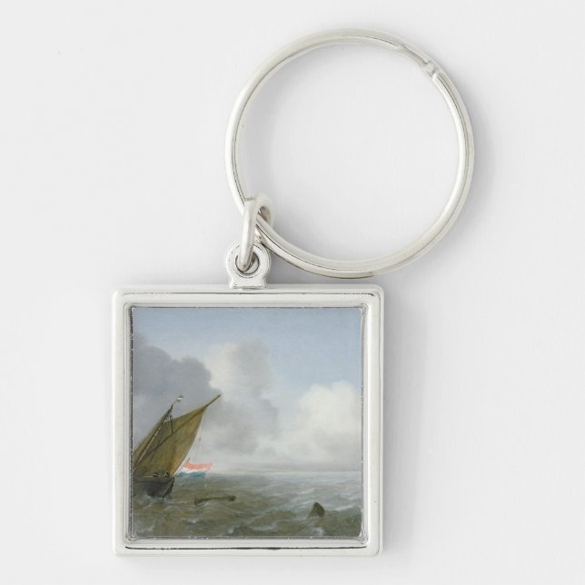 Llavero Enviando a poca distancia de la costa en una (Frente)