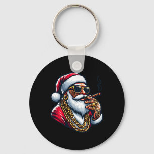 Llavero Envoltorio de gánster Divertido Cool Santa Gánster