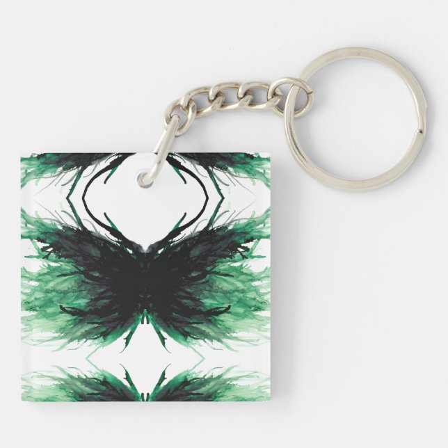 Llavero Envy Abstract 7 Deadly Sins Alcohol Ink Art (Atrás)