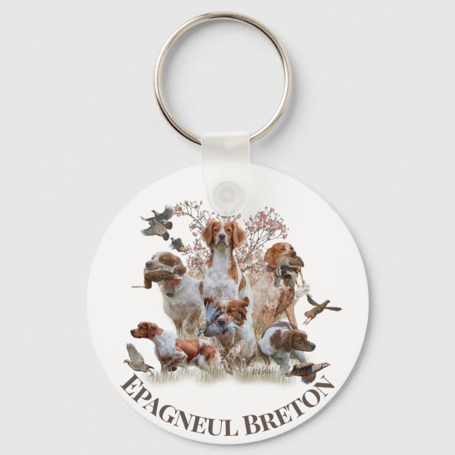 Llavero Epagneul Breton, Bretaña Spaniel (Anverso)