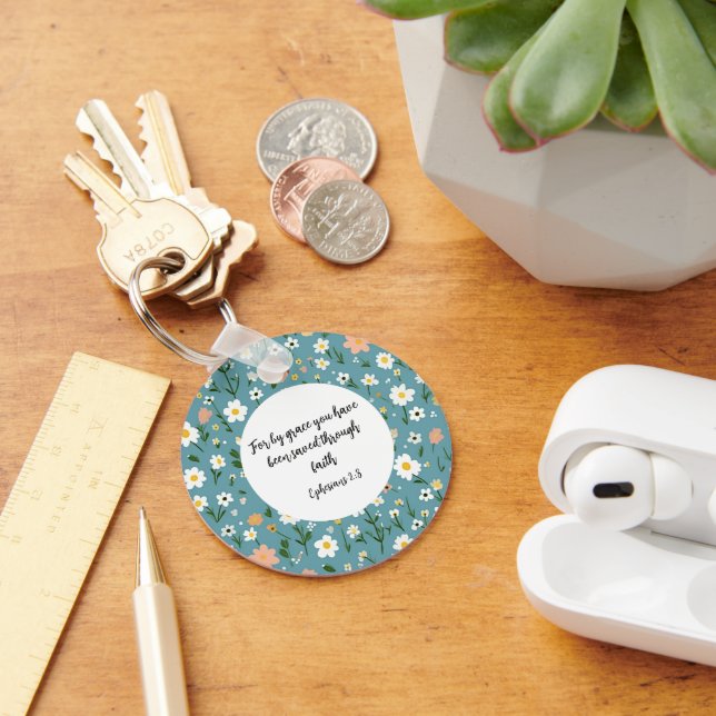Llavero Ephesians 2:8 Christian keychain (Escritorio )