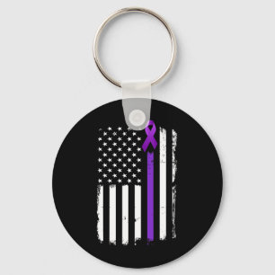 Llavero Epilepsia Awareness Bandera Estadounidense Cinta P
