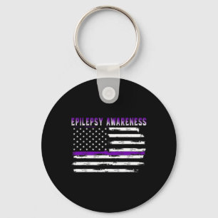 Llavero Epilepsia Awareness Estados Unidos Bandera Supleme