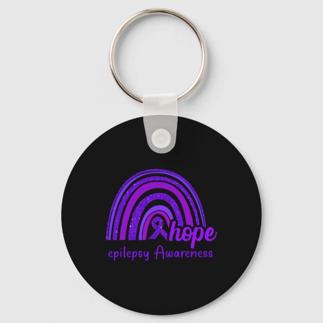 Llavero Epilepsia Awareness Hope Rainbow (Anverso)