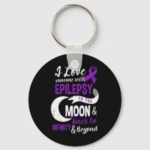Llavero Epilepsia Awareness - Love Son Mom Dad Daughter Te