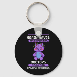 Llavero Epilepsia Conciencia Cerebro Epiléptico Morado Epi