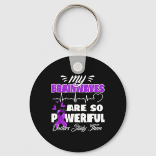 Llavero Epilepsia Conciencia Ondas cerebrales Guerrero Epi