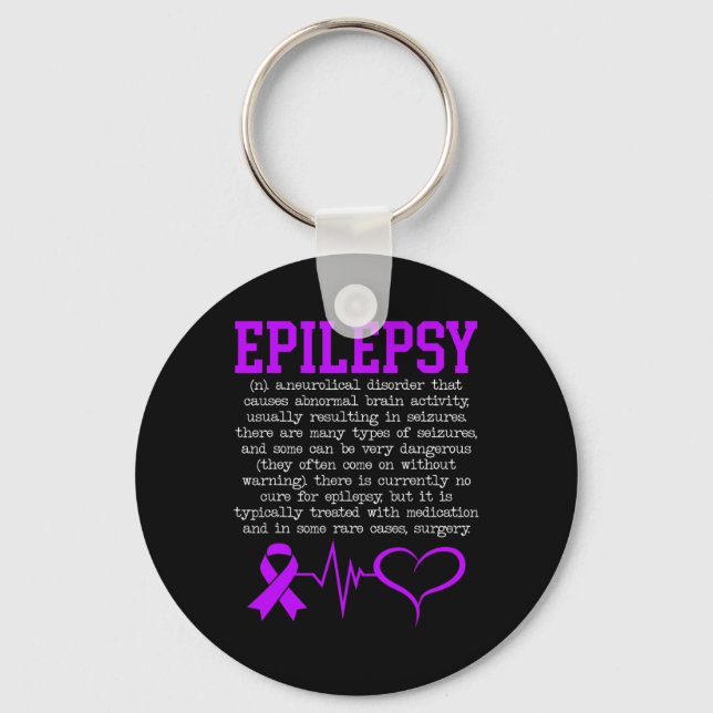 Llavero Epilepsia de Lucha contra la Epilepsia Epiléptica  (Anverso)