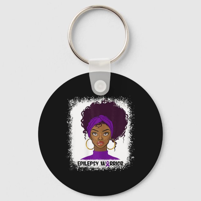 Llavero Epilepsia Guerrero Combatiente Apoya Epilepsia Awa (Anverso)