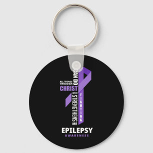Llavero Epilepsia Guerrero Dios Jesucristo Epilepsia Aware