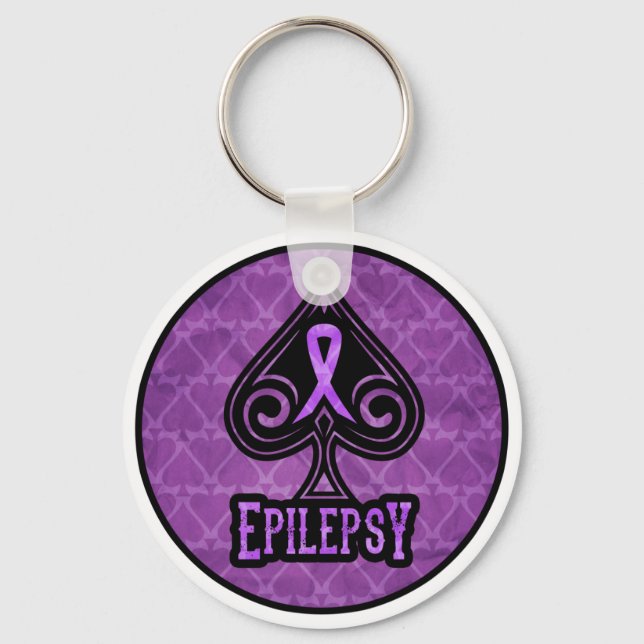 Llavero Epilepsia - Keychain - Spades (Anverso)