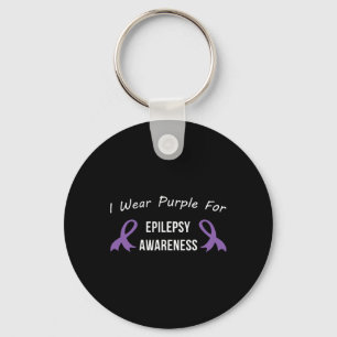 Llavero Epilepsia Mes de Conciencia Apoyo Amor Cure Púrpur
