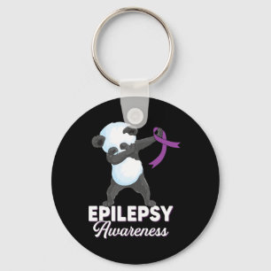 Llavero Epilepsia mes de concienciación Dabbing panda epil