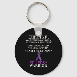 Llavero Epilepsia Warrior Awareness Christian Faith
