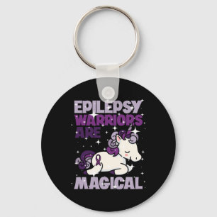 Llavero Epilepsia Warrit Epileptic Day Purple Unicorn Amor