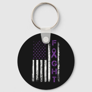Llavero Epilepsy Fighter Bandera de Estados Unidos - Comba