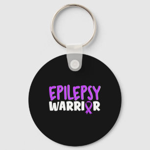 Llavero Epilepsy Warrior Kids Purple Ribbon Awareness