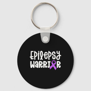 Llavero Epilepsy Warrior Kids Purple Ribbon Awareness WWom