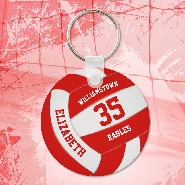 Llavero equipo blanco rojo de deportes colores voleibol (Subido por el creador)