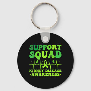 Llavero Equipo de Apoyo Cinta Verde _ Enfermedad Renal