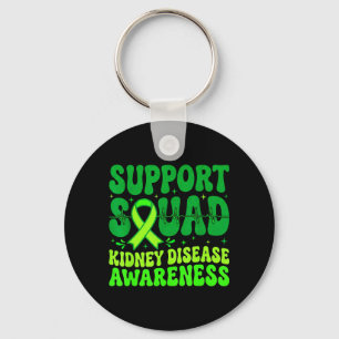 Llavero Equipo de Apoyo Cinta Verde Enfermedad Renal